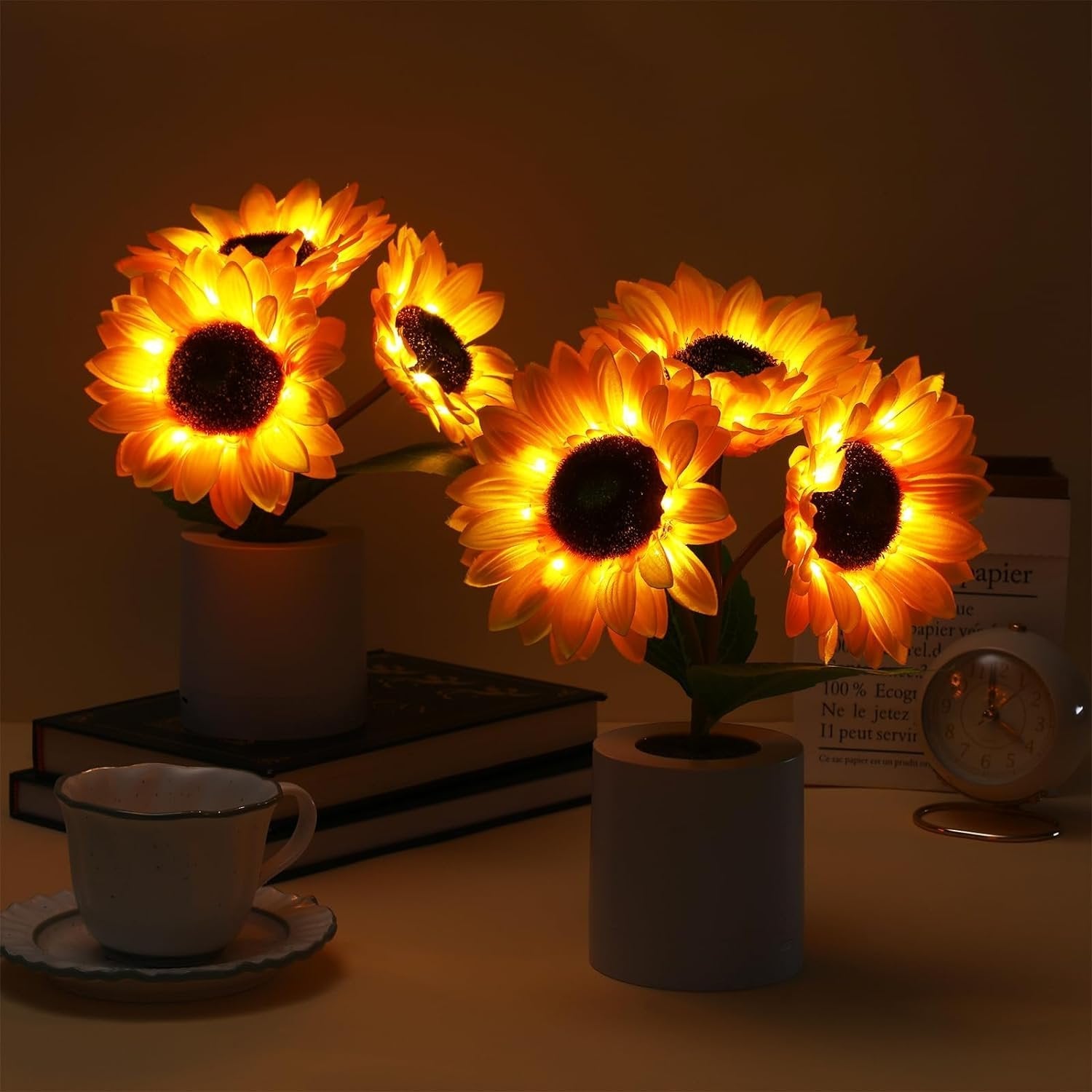 Sunflower LED Lamp Cheerful Decorative Flower Light for Gifts
