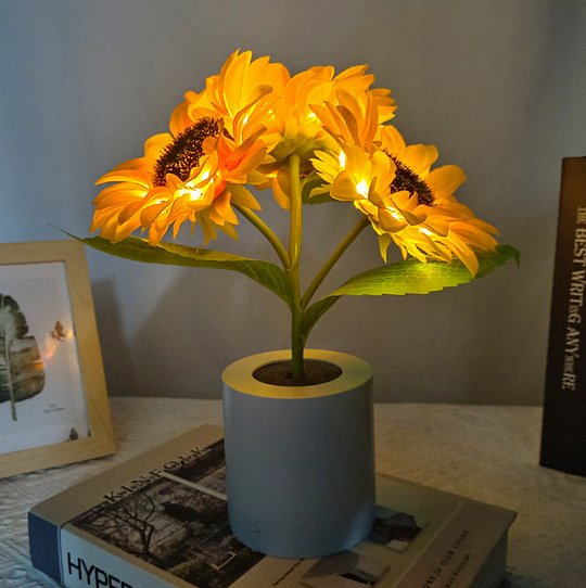 Sunflower LED Lamp Cheerful Decorative Flower Light for Gifts