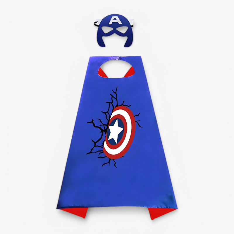 Kids Hero Dress Up Set Cape and Mask Costume