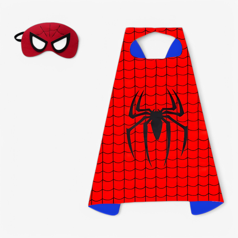 Kids Hero Dress Up Set Cape and Mask Costume