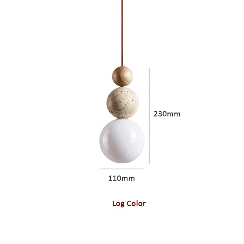 Travertine Minimalist Living Room Pendant Light