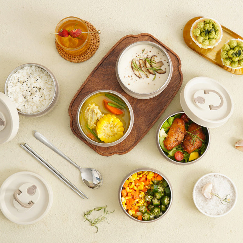 Leak-Proof Thermal Food Container with Carry Bag