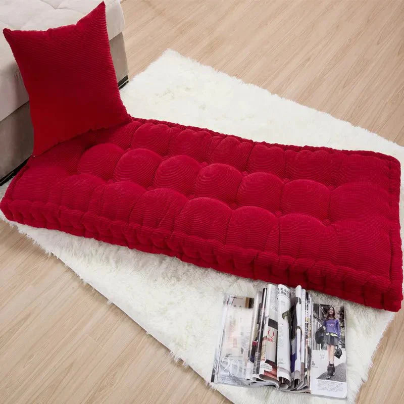 Modern Corduroy Bench Pad Thick Cushion for Home Seating