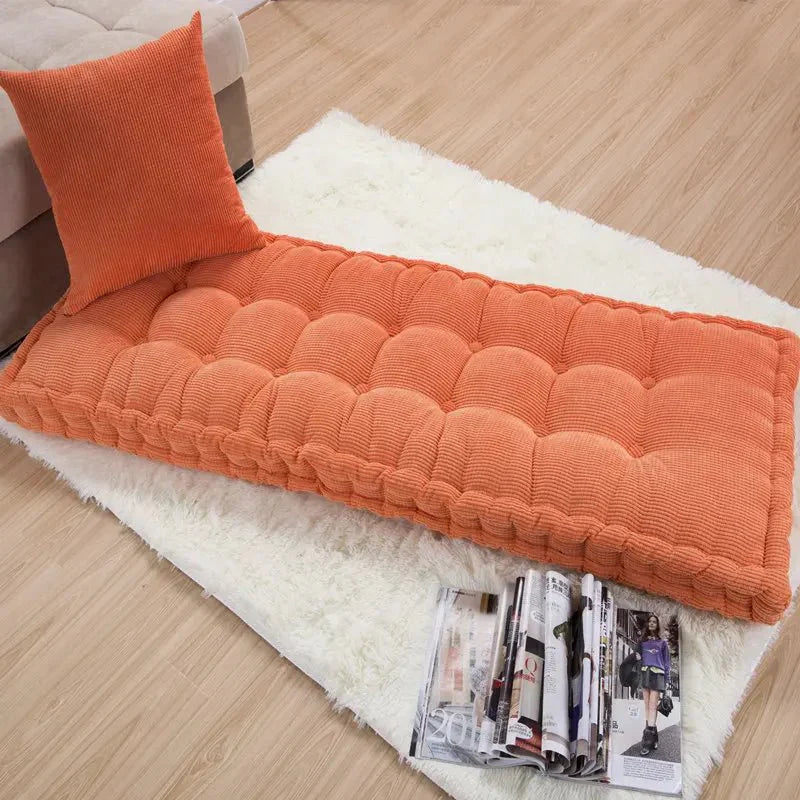 Modern Corduroy Bench Pad Thick Cushion for Home Seating