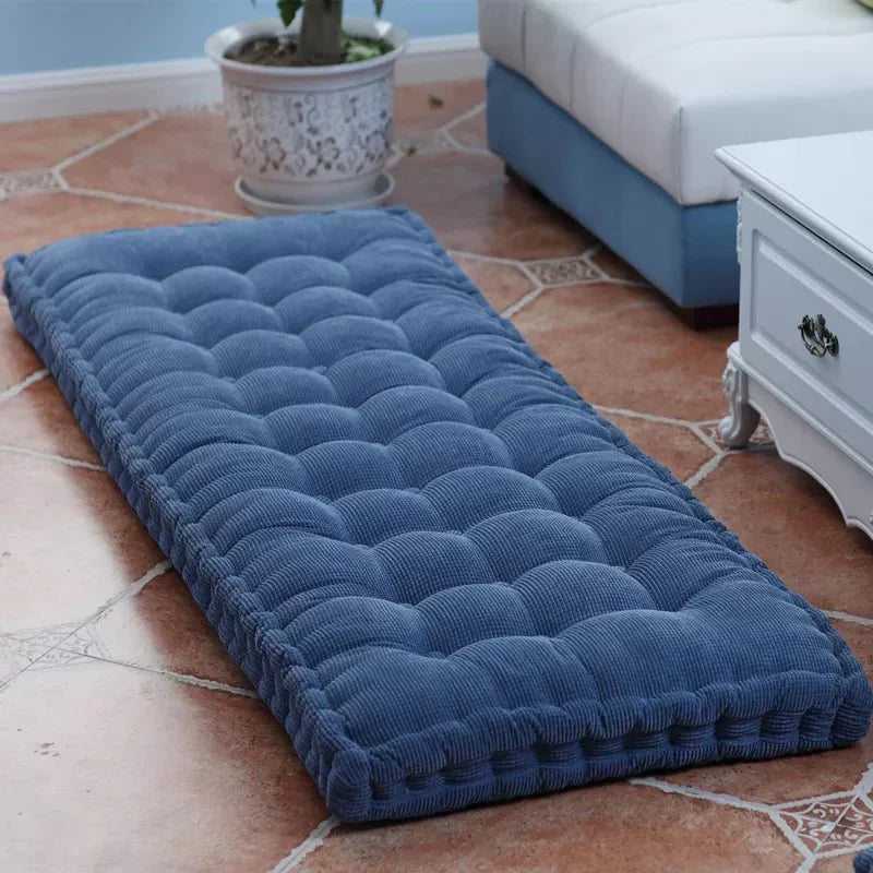 Modern Corduroy Bench Pad Thick Cushion for Home Seating