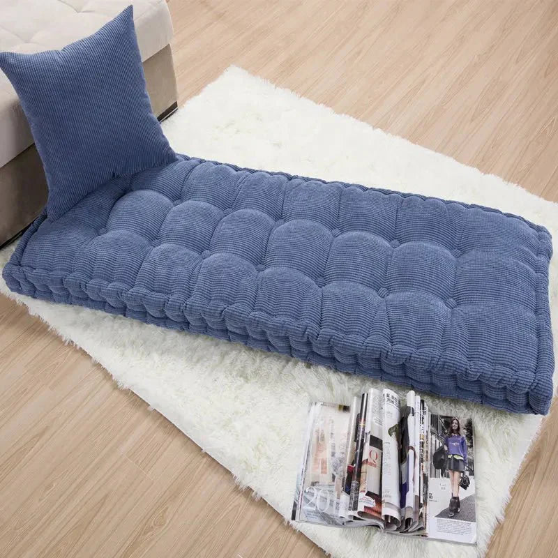 Modern Corduroy Bench Pad Thick Cushion for Home Seating