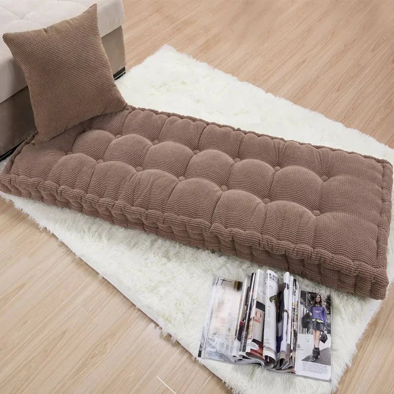 Modern Corduroy Bench Pad Thick Cushion for Home Seating