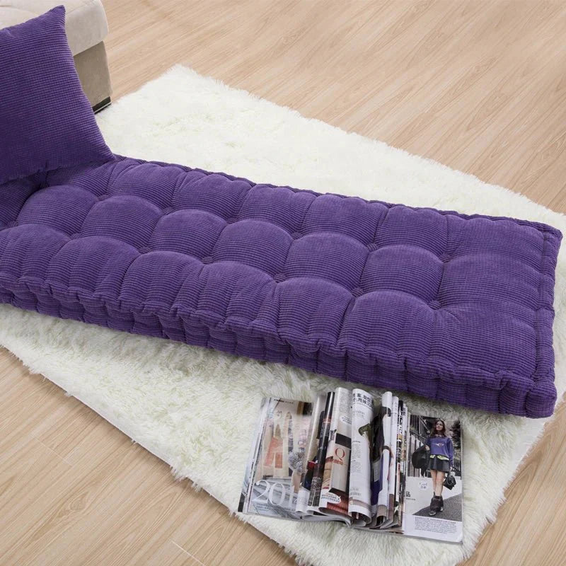 Modern Corduroy Bench Pad Thick Cushion for Home Seating