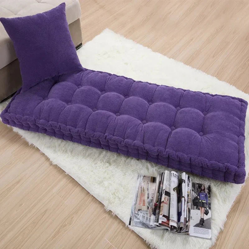 Modern Corduroy Bench Pad Thick Cushion for Home Seating