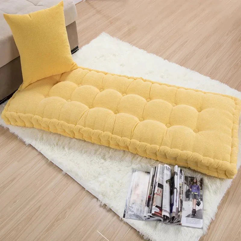Modern Corduroy Bench Pad Thick Cushion for Home Seating