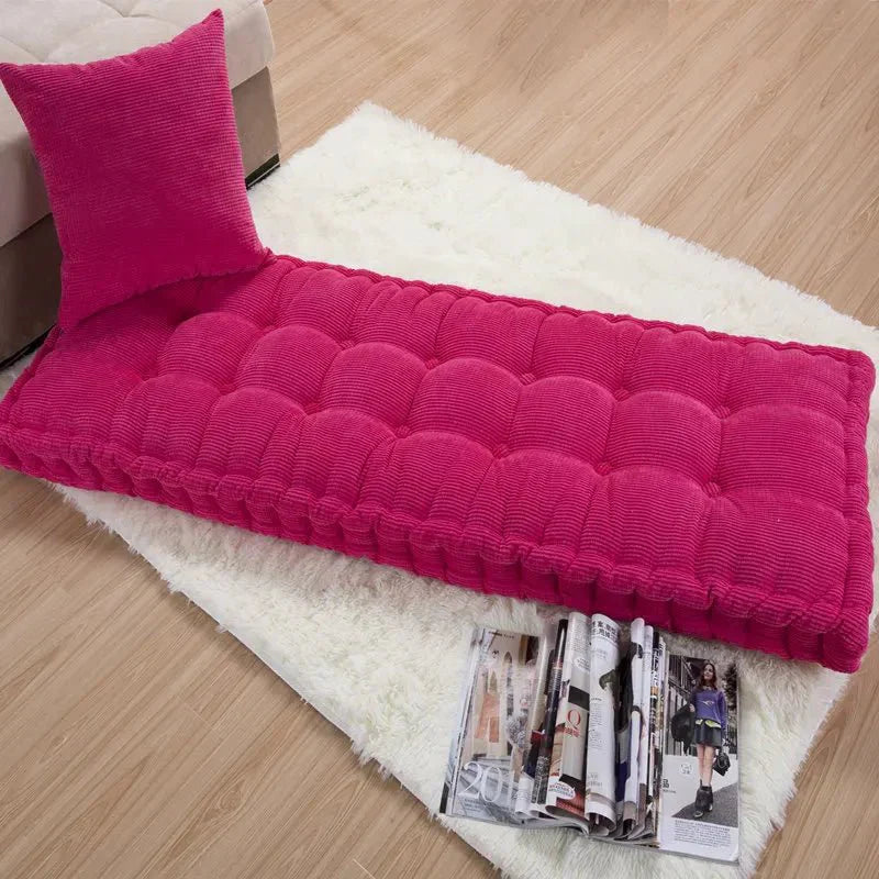 Modern Corduroy Bench Pad Thick Cushion for Home Seating