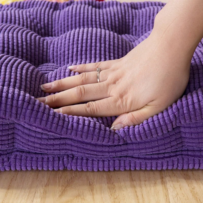 Modern Corduroy Bench Pad Thick Cushion for Home Seating