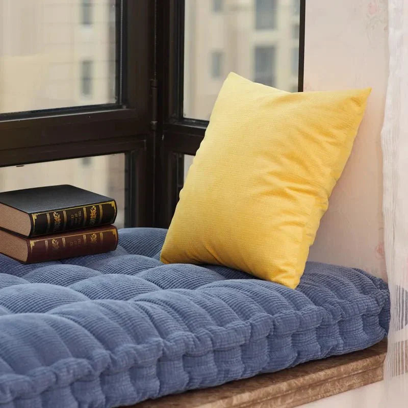 Modern Corduroy Bench Pad Thick Cushion for Home Seating