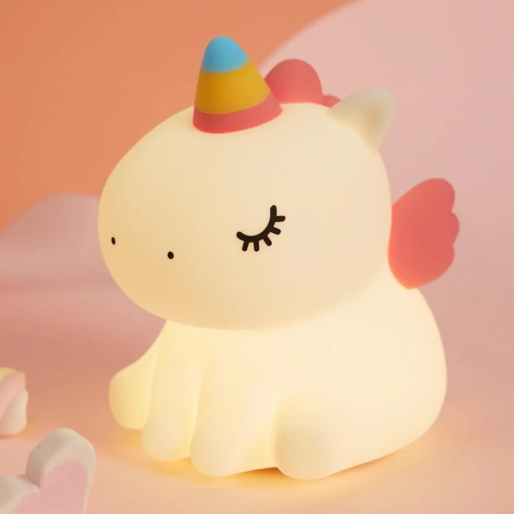 Tap Buddies Table Lamp Light Adorable Touch-Control Bedside Lamp