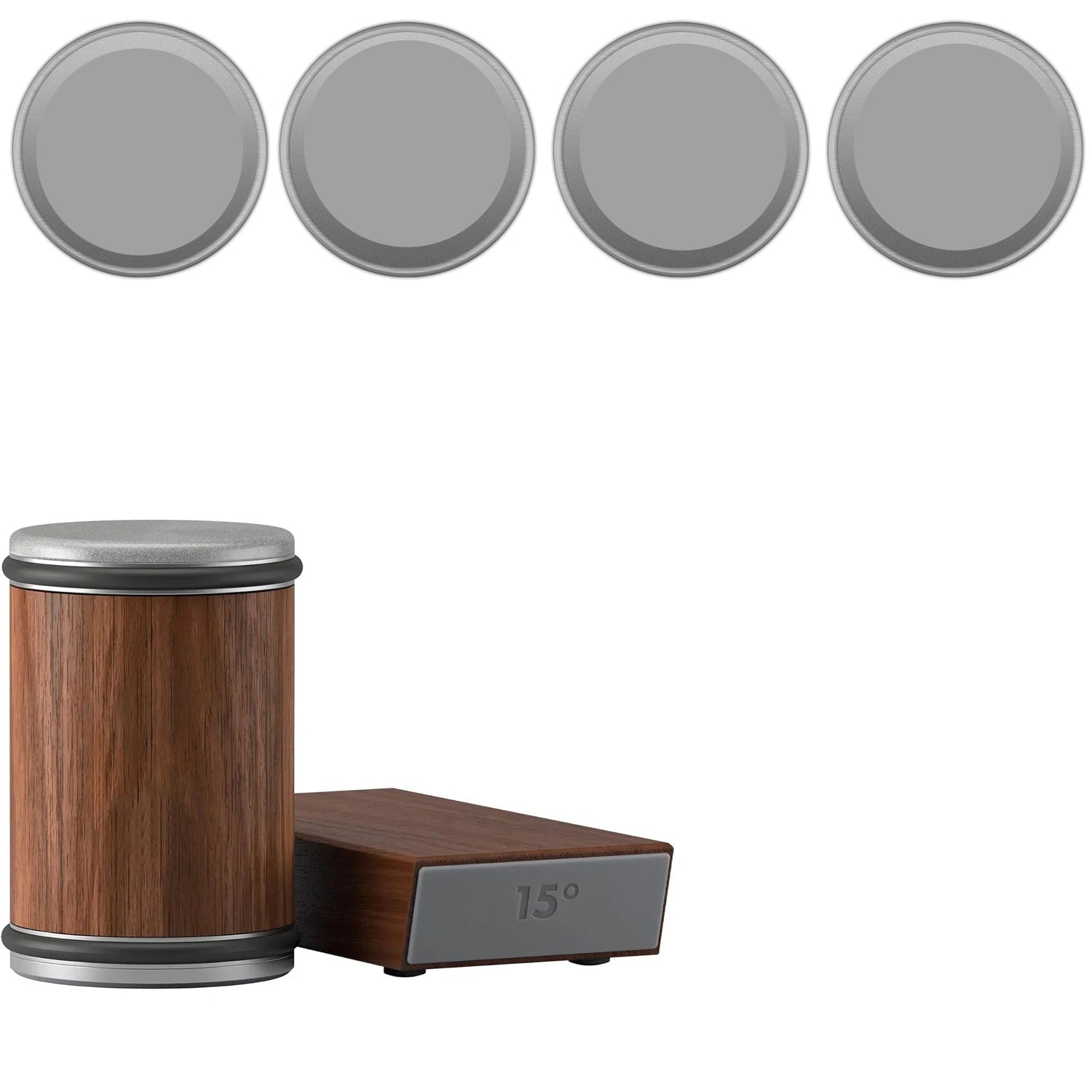 2-in-1 Rolling Knife Sharpener Dual-Angle Edge Tool with Magnetic Knife Holder