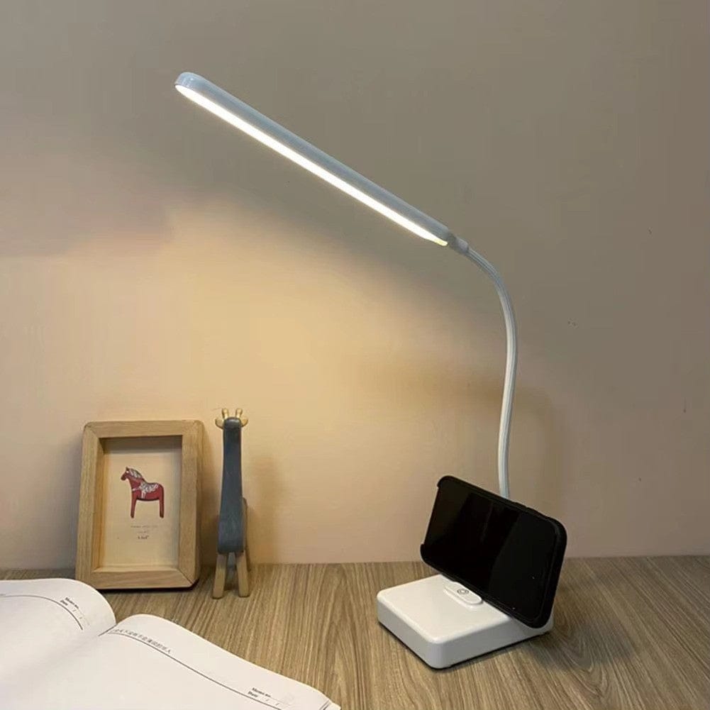 Flexible USB Rechargeable Desk Lamp Adjustable Arm & Dimmable LED