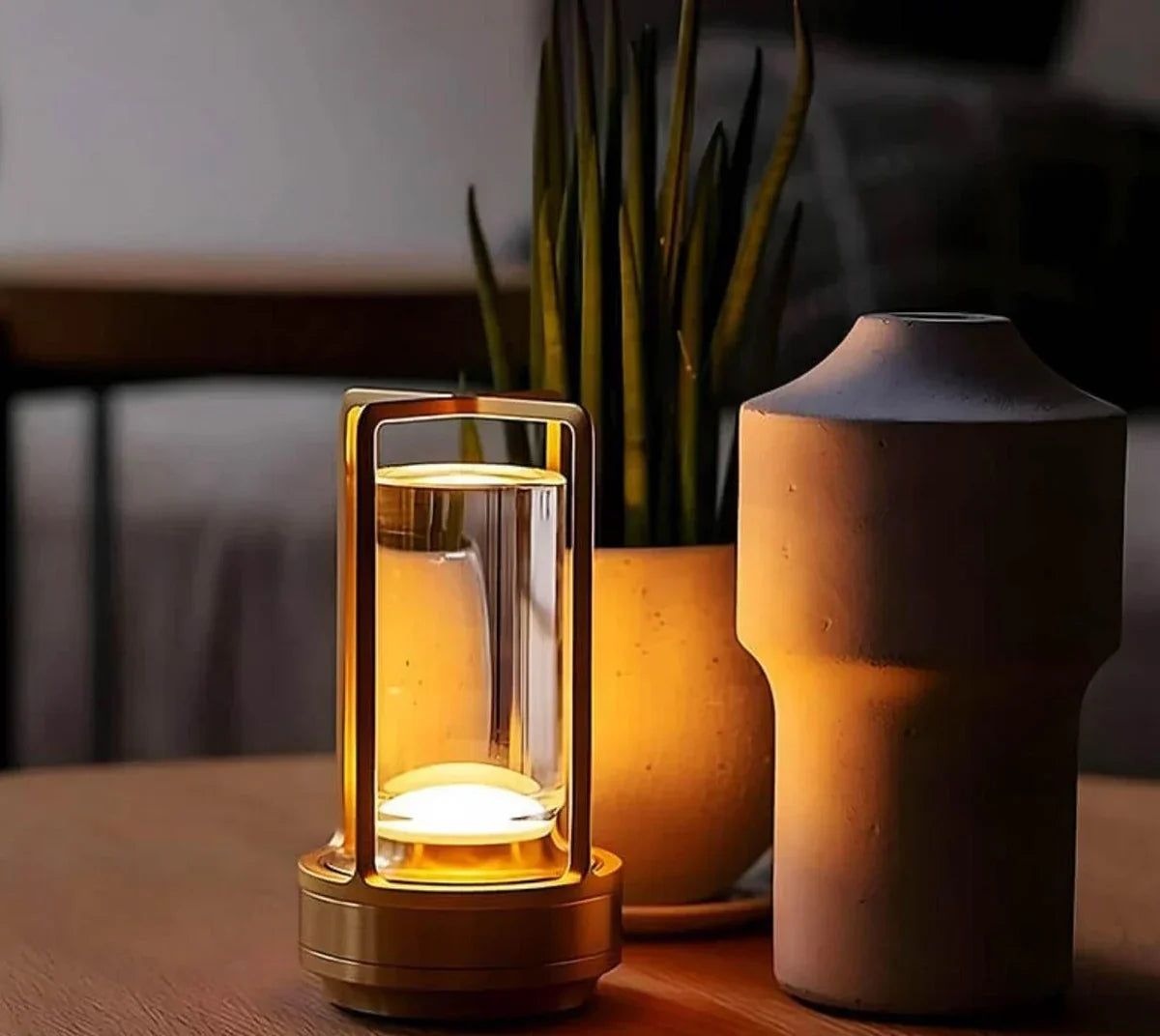 Portable LED Crystal Effect Lamp Waterproof Rechargeable Lighting