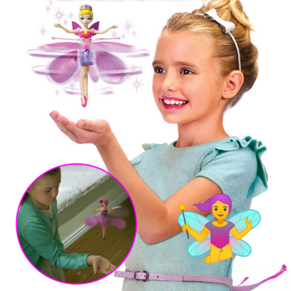 Kids Flying Fairy Doll Toy Rechargeable LED Motion Sensor Design