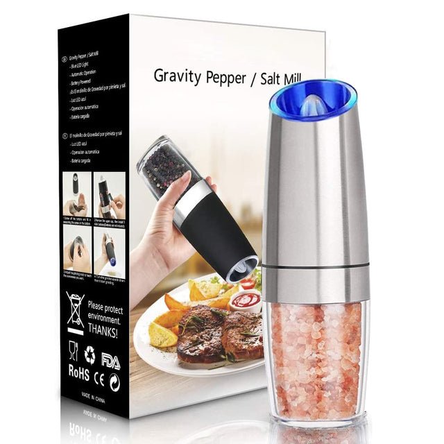Automatic Salt and Pepper Grinder Gravity Sensor with LED Light