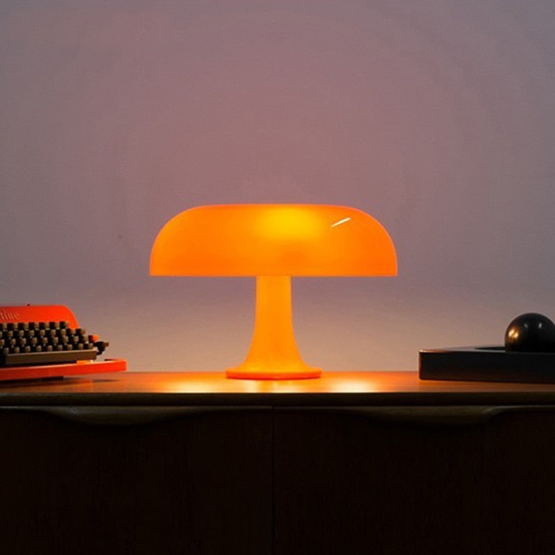 Mushroom-Shaped Minimalist Bedside Lamp in Nordic Mid-Century Style
