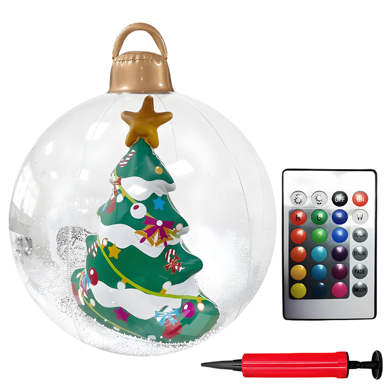 Large LED Holiday Light Ornament for Winter Home and Garden Decor